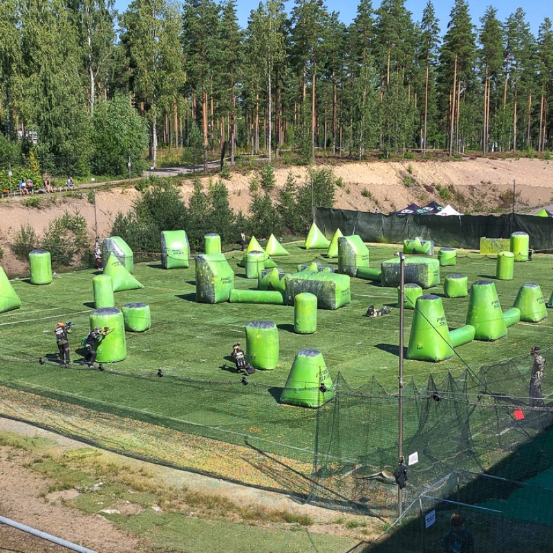 Paintballia ja nerffiä heinäkuussa 2021 Vierumäellä